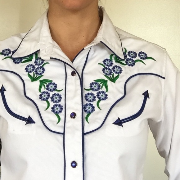 Panhandle Slim Vintage Western Pearl Snap Shirt - Picture 3 of 7